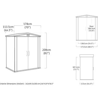 Caseta de jardin para exterior 6x3m