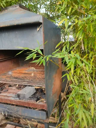 Barbacoa de hierro fundido