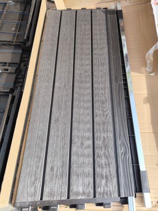 Keter Brushwood - Arcón exterior, Baúl almacenaje, armario  454L