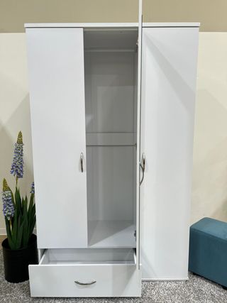 Armario de Dormitorio 3 Puertas con Espejo