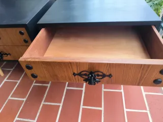 Mesitas de noche restauradas madera