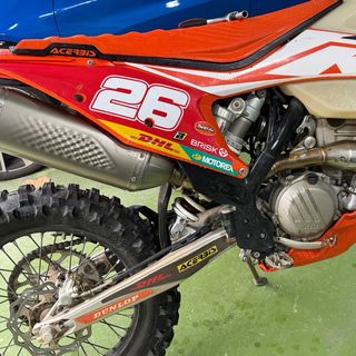 silencioso Akrapovic KTM Exc-f 2020. colector fmf
