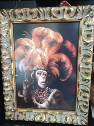 Cuadro Mona Monja 25x35cm