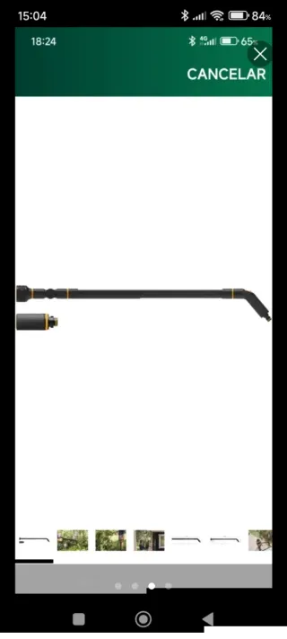 Lanza de riego tipo lluvia