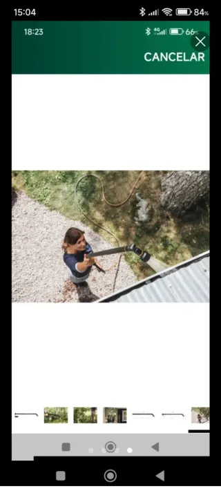 Lanza de riego tipo lluvia