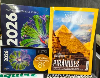 Revista national geograhic + calendario 2026. Nuev