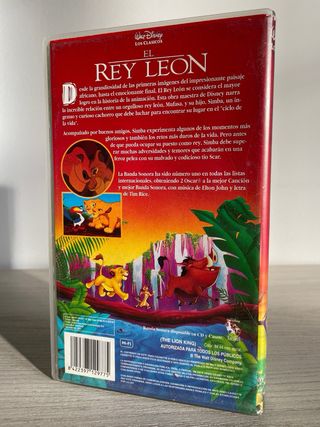 VHS Disney El Rey León (Español)