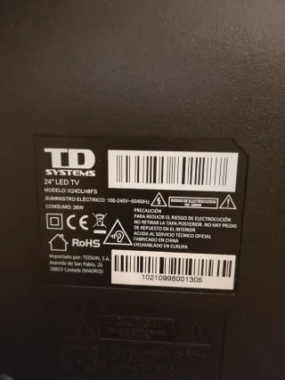 TD SYSTEMS Smart TV 24pulgadas