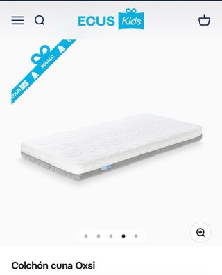 Cuna + colchón + cambiador + bañera