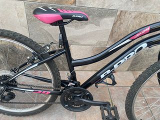 Bicicleta B-PRO Infantil Nero e Rosa 24"
