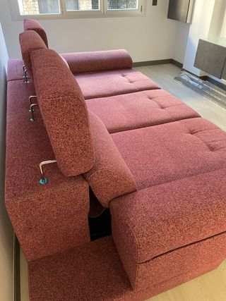 Sofá Cama Morado Tela