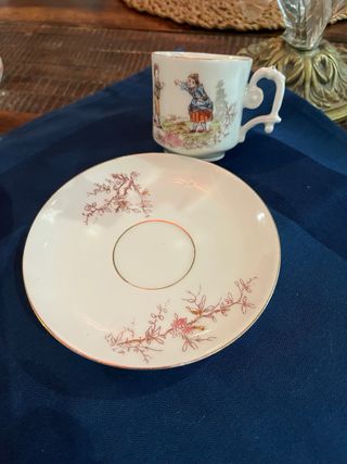 3 Tazas de té vintage porcelana 1930-1960