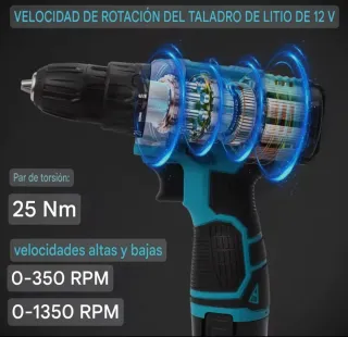 Taladro Atornillador Maletín Herramientas