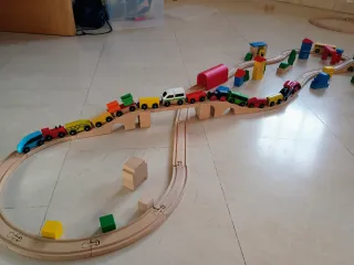 Tren de madera para niños