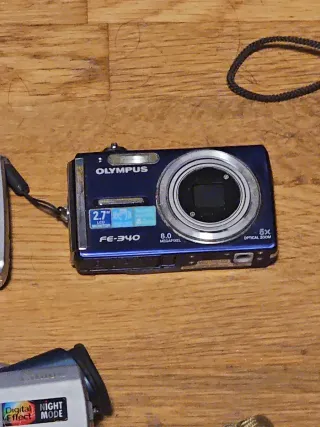 Lote 5 Cámaras Olympus, Canon, Pentax