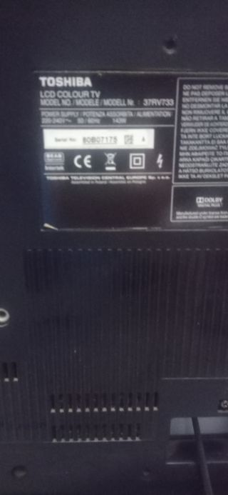 Toshiba 37RV733 Televisor