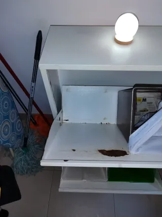 Cubo basura reciclaje blanco