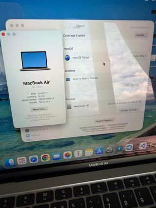 MacBook Air M1 16GB RAM / 512GB SSD