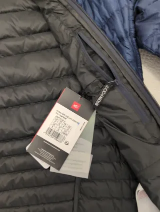 Chaqueta plumífero Millet hombre azul plumas