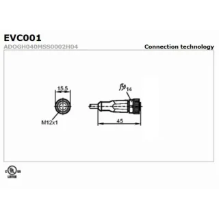 Cable EVC082 IFM electronic M12
