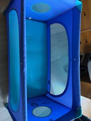 Cuna de viaje plegable Chicco azul