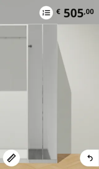 Armario Pax Ikea Blanco 50cm