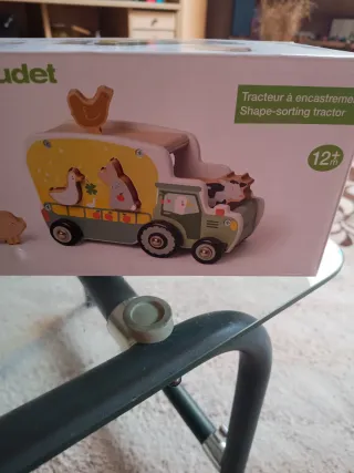 Tractor de madera Vertbaudet