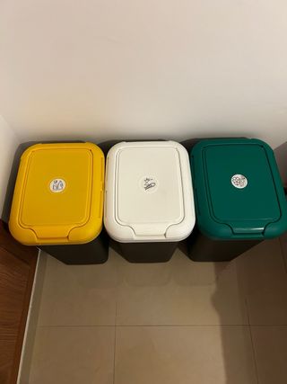 Cestos de reciclaje (3 unidades)