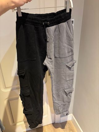 Pantalones Chándal BoohooMAN Bicolor