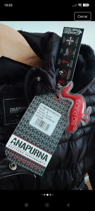 Anapurna Plumas Negro Mujer