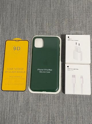 Funda iPhone 11 Pro Max + Cargador Apple