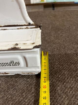 Caja antigua para cerillas esmaltada