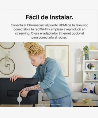 Chromecast Google TV (4K) (HD/HDR) HDMI.