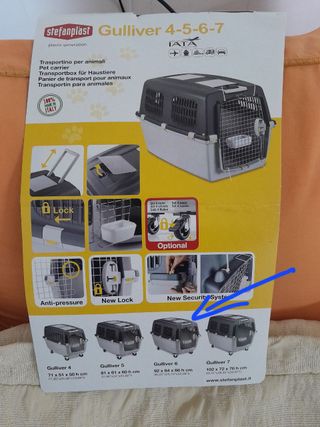 Transportín Perro Mediano/Grande 92x64x66cm