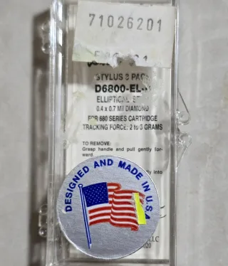 Aguja Tocadiscos Stanton D6800 EL-II DP ELÍPTICA