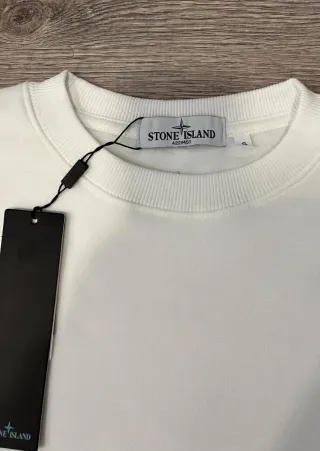Sweatshirt Stone Island Branco Tamanho S