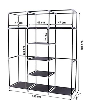 Armario Tela Organizador 170x150x45