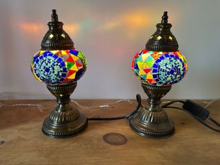 2 Auténticas Lámparas Turcas de Istambul.