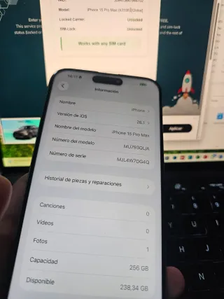 iPhone 16 Pro Max 256GB Plata