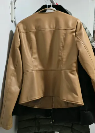 Chaqueta Zara Piel Sintética Mujer Talla L