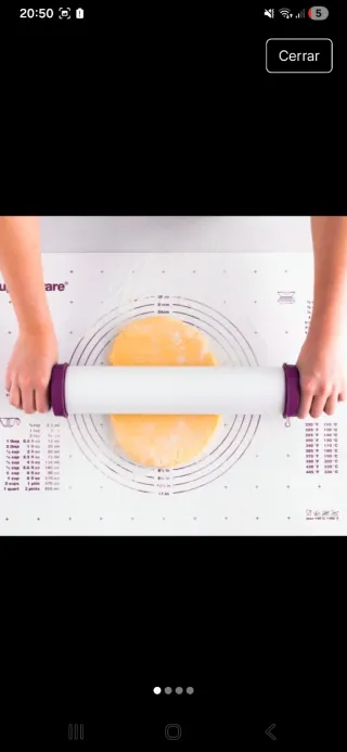 Rodillo Tupperware Morado y Blanco