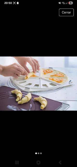 Molde para croissants Tupperware