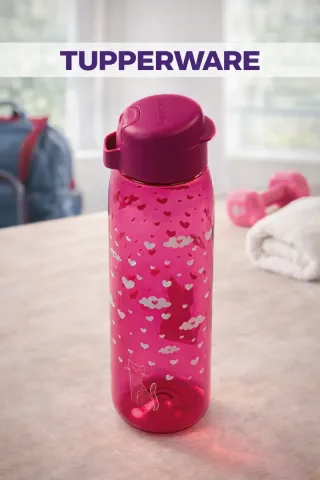 Botella Tupperware 750 ml. Infantil Corazones