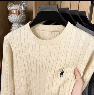 Jersey Polo Ralph Lauren beige trenzado Talla S