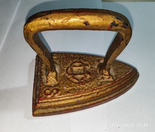 2 Planchas Antiguas Hierro Fundido