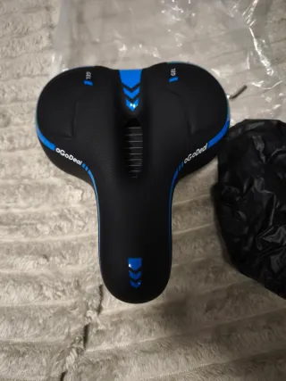 Selim de bicicleta oGoDeal em gel azul