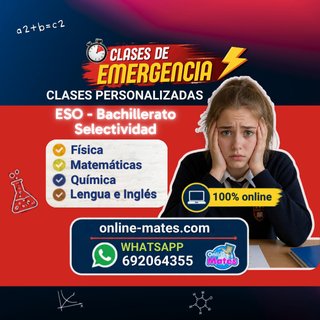 MATEMÁTICAS URGENTES CLASES ONLINE