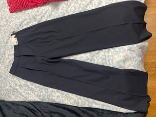 Pantalón de traje Uniqlo azul con rayas