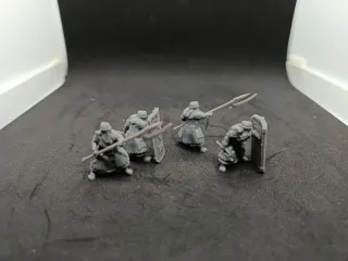 Lote miniaturas guerreros con ballesta