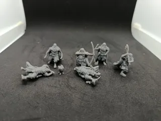 Lote miniaturas guerreros con ballesta